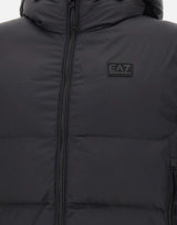 EA7 Smanicato imbottito con cappuccio BLACK Uomo 