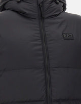EA7 Smanicato imbottito con cappuccio BLACK Uomo 