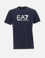 EA7 T-shirt "Visibility" in jersey stretch di cotone BLUE Uomo 