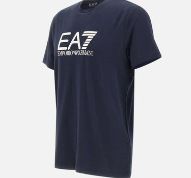 EA7 T-shirt "Visibility" in jersey stretch di cotone BLUE Uomo 