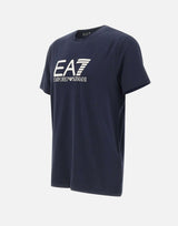 EA7 T-shirt "Visibility" in jersey stretch di cotone BLUE Uomo 