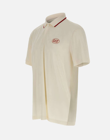 EA7 Polo golf Pro in tessuto tecnico Ventus7 WHITE Uomo 