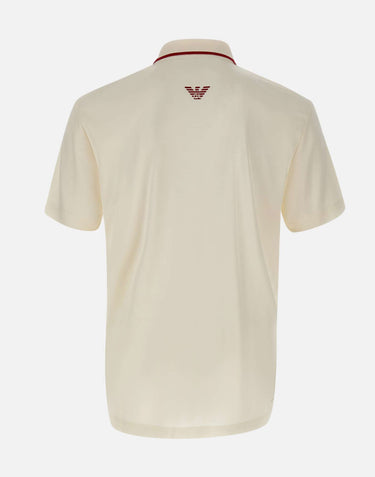 EA7 Polo golf Pro in tessuto tecnico Ventus7 WHITE Uomo 