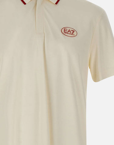 EA7 Polo golf Pro in tessuto tecnico Ventus7 WHITE Uomo 