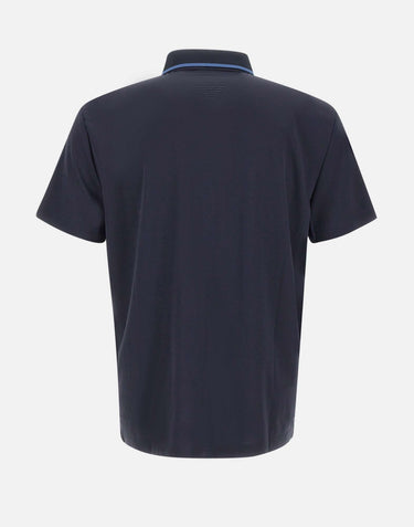 EA7 Polo golf Pro in tessuto tecnico Ventus7 BLUE Uomo 