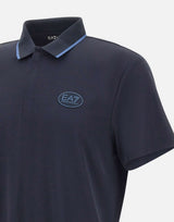 EA7 Polo golf Pro in tessuto tecnico Ventus7 BLUE Uomo 