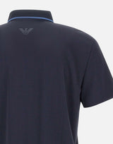 EA7 Polo golf Pro in tessuto tecnico Ventus7 BLUE Uomo 