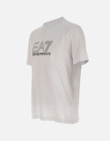 EA7 T-shirt "Visibility" in jersey di cotone WHITE Uomo 
