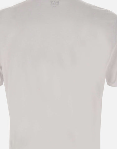 EA7 T-shirt "Visibility" in jersey di cotone WHITE Uomo 