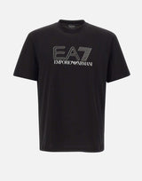 EA7 T-shirt "Visibility" in jersey di cotone BLACK Uomo 
