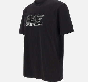 EA7 T-shirt "Visibility" in jersey di cotone BLACK Uomo 