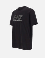 EA7 T-shirt "Visibility" in jersey di cotone BLACK Uomo 