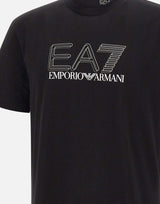 EA7 T-shirt "Visibility" in jersey di cotone BLACK Uomo 