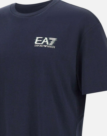 EA7 T-shirt "Visibility" in jersey di cotone BLUE Uomo 
