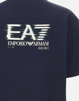 EA7 T-shirt "Visibility" in jersey di cotone BLUE Uomo 