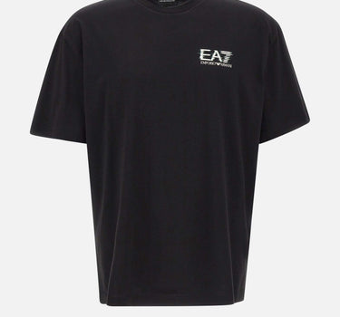EA7 T-shirt "Visibility" in jersey di cotone BLACK Uomo 