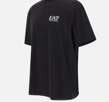 EA7 T-shirt "Visibility" in jersey di cotone BLACK Uomo 