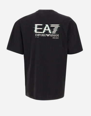 EA7 T-shirt "Visibility" in jersey di cotone BLACK Uomo 