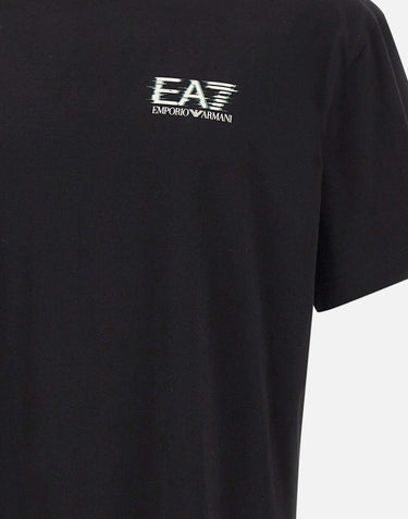 EA7 T-shirt "Visibility" in jersey di cotone BLACK Uomo 