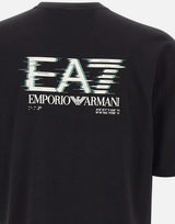 EA7 T-shirt "Visibility" in jersey di cotone BLACK Uomo 