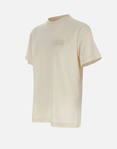 EA7 T-shirt "Lux Identity" in misto modal WHITE Uomo 