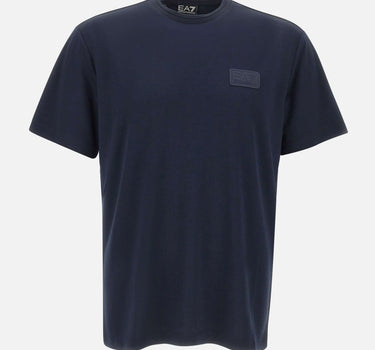 EA7 T-shirt "Lux Identity" in misto modal BLUE Uomo 