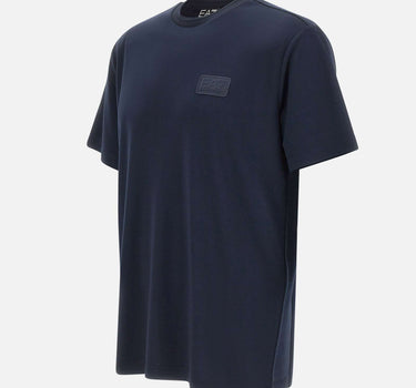 EA7 T-shirt "Lux Identity" in misto modal BLUE Uomo 