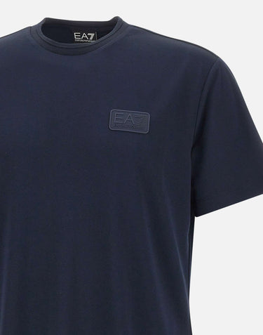 EA7 T-shirt "Lux Identity" in misto modal BLUE Uomo 