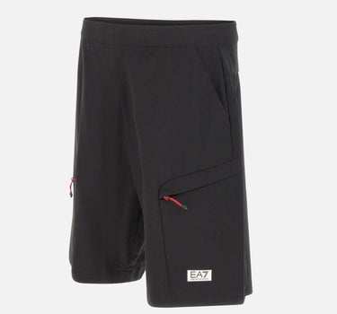 EA7 Bermuda "Cargo Dynamic Athlete" in tessuto tecnico Ventus7 BLACK Uomo 