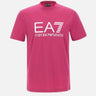 EA7 T-shirt "Core Identity" in morbido jersey di cotone Pink Uomo 