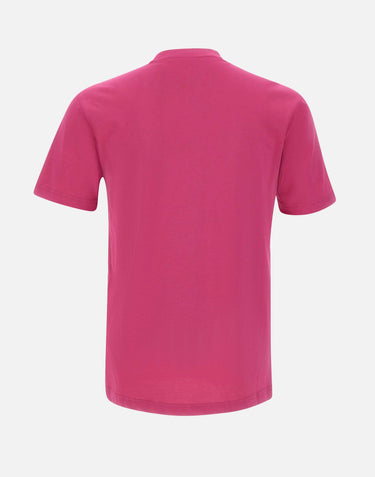 EA7 T-shirt "Core Identity" in morbido jersey di cotone Pink Uomo 