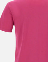 EA7 T-shirt "Core Identity" in morbido jersey di cotone Pink Uomo 
