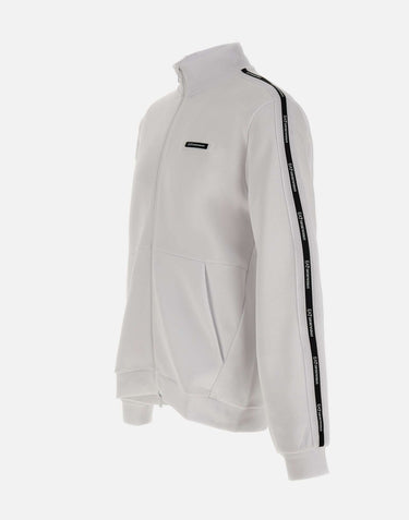 EA7 Felpa "Train Logo Series" WHITE Uomo 