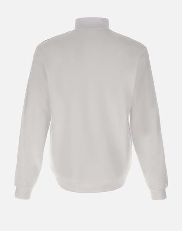 EA7 Felpa "Train Logo Series" WHITE Uomo 