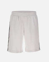EA7 Bermuda "Logo Series" in misto cotone WHITE Uomo 