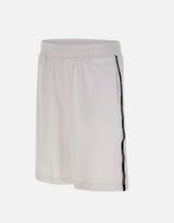EA7 Bermuda "Logo Series" in misto cotone WHITE Uomo 