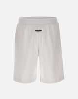 EA7 Bermuda "Logo Series" in misto cotone WHITE Uomo 