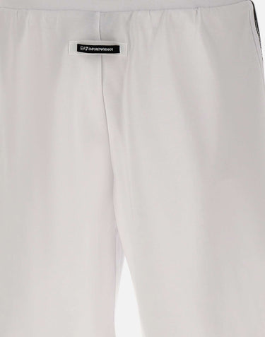 EA7 Bermuda "Logo Series" in misto cotone WHITE Uomo 