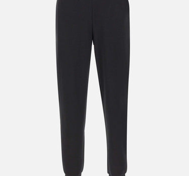 EA7 Pantaloni jogger "Logo Series" in misto cotone BLACK Uomo 