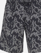 EA7 Costume con stampa logo BLACK Uomo 