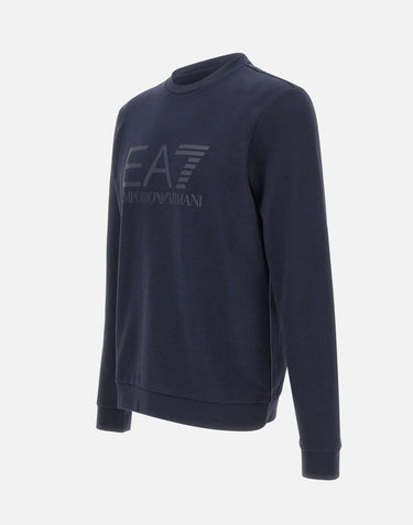 EA7 Felpa "Core Identity" BLUE Uomo 