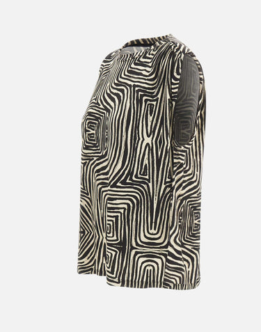 ELENA MIRO' T-shirt in viscosa a fantasia MULTICOLOR Donna 