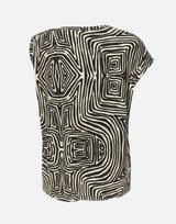 ELENA MIRO' T-shirt in viscosa a fantasia MULTICOLOR Donna 