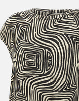 ELENA MIRO' T-shirt in viscosa a fantasia MULTICOLOR Donna 