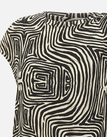 ELENA MIRO' T-shirt in viscosa a fantasia MULTICOLOR Donna 