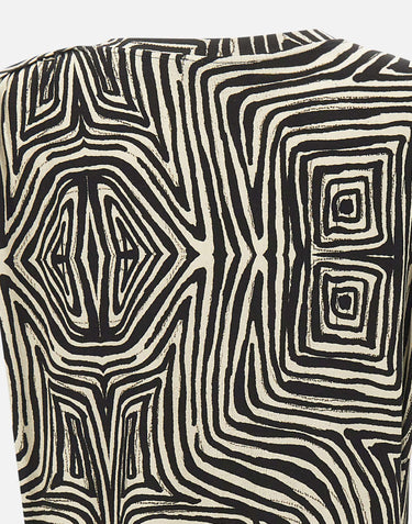 ELENA MIRO' T-shirt in viscosa a fantasia MULTICOLOR Donna 