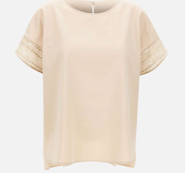ELENA MIRO' Blusa con maniche ricamate BEIGE Donna 