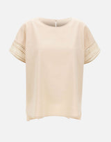 ELENA MIRO' Blusa con maniche ricamate BEIGE Donna 