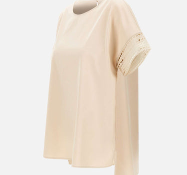 ELENA MIRO' Blusa con maniche ricamate BEIGE Donna 