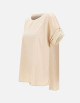 ELENA MIRO' Blusa con maniche ricamate BEIGE Donna 